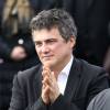 Patrick Pelloux - Sorties des obsèques du dessinateur Charb (Stéphane Charbonnier) à la Halle Saint Martin à Pontoise, le 16 janvier 2015. Il fait partie des 12 personnes tuées lors de l'attaque terroriste au siège de Charlie Hebdo, le 7 janvier 2015.