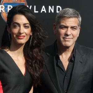 George Clooney et sa femme Amal Alamuddin Clooney - Première du film " Tomorrowland " à Los Angeles le 9 mai 2015