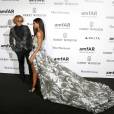 Peter Dundas et Ciara - Photocall du gala de l'AmfAR lors de la fashion week de Milan. Le 26 septembre 2015