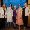 La reine Rania de Jordanie et Jennifer Lopez le 25 septembre 2015 à New York lors d'un dîner sur le thème de l'égalité des genres et pour l'épanouissement des femmes.