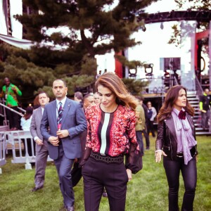 La reine Rania de Jordanie à New York le 26 septembre 2015, lors du 4e Global Citizen Festival, dans Central Park.