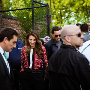 La reine Rania de Jordanie à New York le 26 septembre 2015, lors du 4e Global Citizen Festival, dans Central Park.