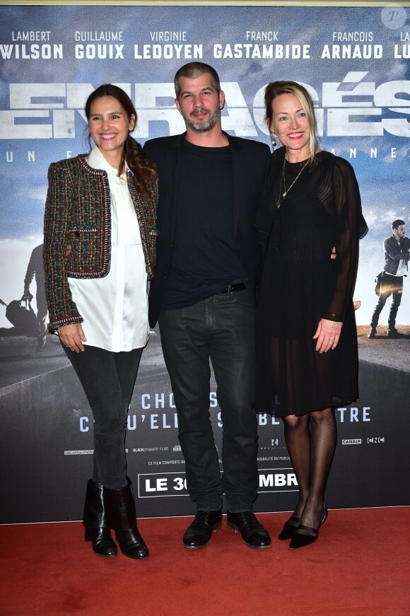 Virginie Ledoyen, le réalisateur Eric Hannezo et Gabrielle Lazure - Avant-Première du film "Les Enragés" au cinéma UGC Les Halles à Paris le 28 septembre 2015.