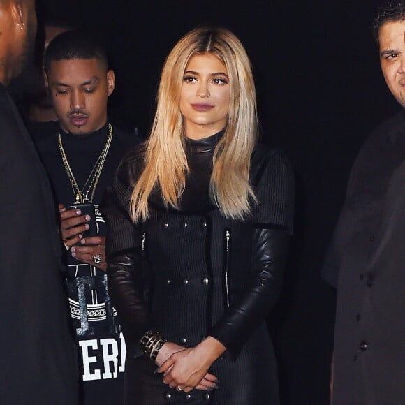 Kylie Jenner - Célébrités au défilé Alexander Wang prêt-à-porter printemps-été 2016 à New York le 12 septembre 2015