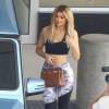 Kylie Jenner et son petit ami Tyga font du shopping dans les rues de Woodland Hills, le 10 septembre 2015