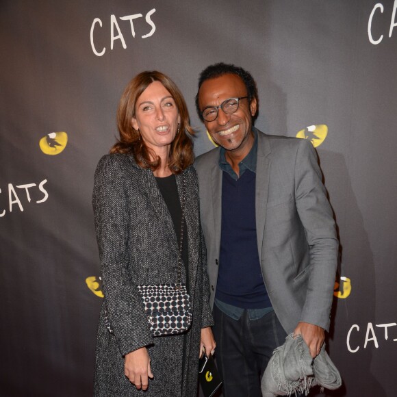 Manu Katché et sa femme Laurence - Première de la comédie musicale "Cats" au théâtre Mogador à Paris, le 1er octobre 2015