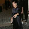 La ravissante Salma Hayek et son mari François-Henri Pinault arrivent rue de Sèvres pour assister au défilé Balenciaga (collection printemps-été 2016). Paris, le 2 Octobre 2015.