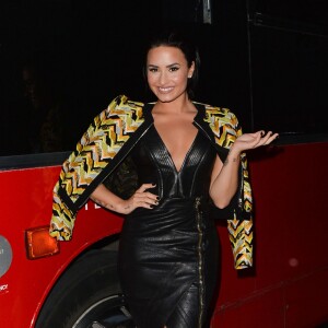 Demi Lovato arrive à la soirée de lancement de son nouvel album à Londres. Le 8 septembre 2015