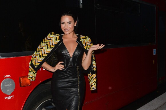 Demi Lovato arrive à la soirée de lancement de son nouvel album à Londres. Le 8 septembre 2015