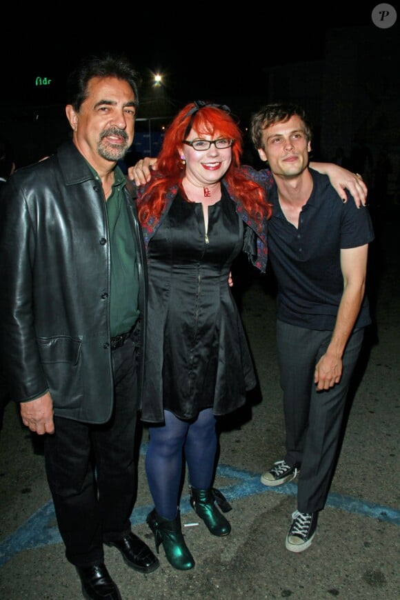 Joe Mantegna, Kirsten Vangness et Matthew Gray Gubler arivent à une soirée organisée par CBS. Le 16 septembre 2010.