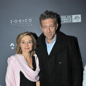 Exclusif - Axelle Davezac (directrice générale chez Fondation ARC pour la recherche sur le cancer), Vincent Cassel - Dîner de gala au profit de la Fondation ARC pour la recherche contre le cancer du sein à l'hôtel Peninsula à Paris le 1er octobre 2015.