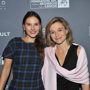 Exclusif - Axelle Davezac (directrice générale chez Fondation ARC pour la recherche sur le cancer), Virginie Ledoyen - Dîner de gala au profit de la Fondation ARC pour la recherche contre le cancer du sein à l'hôtel Peninsula à Paris le 1er octobre 2015.