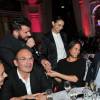 Exclusif - Prix spécial - Michaël Youn, Rachida Brakni, Kad Merad et sa compagne Julia Vignali - Dîner de gala au profit de la Fondation ARC pour la recherche contre le cancer du sein à l'hôtel Peninsula à Paris le 1er octobre 2015.
