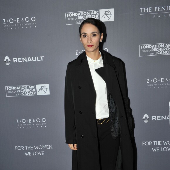 Exclusif - Rachida Brakni - Dîner de gala au profit de la Fondation ARC pour la recherche contre le cancer du sein à l'hôtel Peninsula à Paris le 1er octobre 2015.