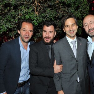 Exclusif - Stéphane de Groodt, Michaël Youn, Nicolas Beliard (Directeur Général du Peninsula Paris), Kad Merad - Dîner de gala au profit de la Fondation ARC pour la recherche contre le cancer du sein à l'hôtel Peninsula à Paris le 1er octobre 2015.