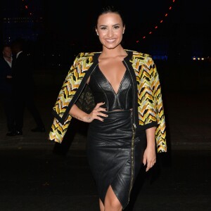 Demi Lovato arrive à la soirée de lancement de son nouvel album à Londres. Le 8 septembre 2015