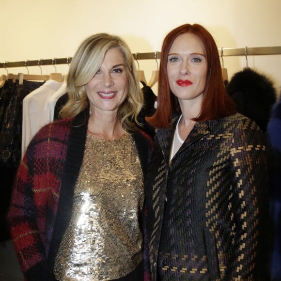 Michèle Laroque et Audrey Fleurot à l'inauguration du PAROSH flagship store à Paris, le 5 octobre 2015.