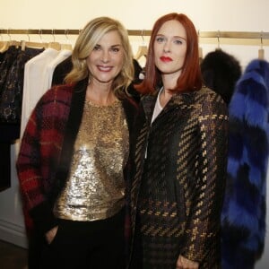 Michèle Laroque et Audrey Fleurot à l'inauguration du PAROSH flagship store à Paris, le 5 octobre 2015.