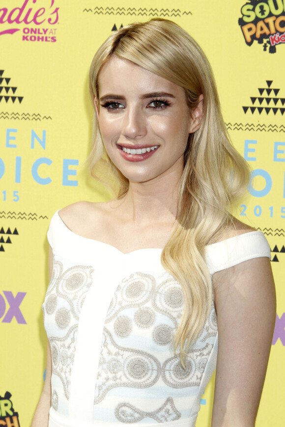 Emma Roberts arrivant aux Teen Choice Awards 2015 à Los Angeles, le 16 août 2015.  Celebrities arriving at the Teen Choice Awards 2015 at the Galen Center in Los Angeles, California on August 16, 2015.16/08/2015 - Los Angeles