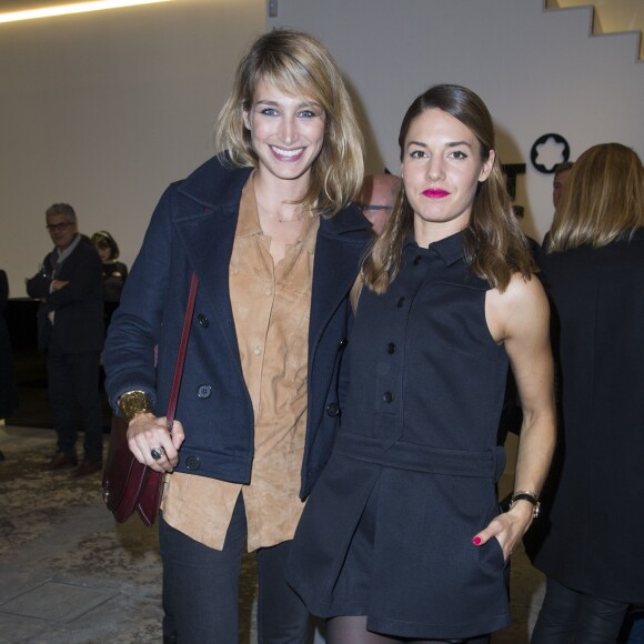Exclusif - Pauline Lefèvre et Natasha Andrews - Soirée Montblanc M pour la présentation de la nouvelle collection d'instruments d'écriture designé par Marc Newson à Paris le 6 octobre 2015.