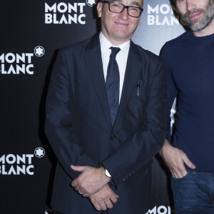 Exclusif - Jean-Sébastien Gérondeau (DG Montblanc France) et Jalil Lespert - Soirée Montblanc M pour la présentation de la nouvelle collection d'instruments d'écriture designé par Marc Newson à Paris le 6 octobre 2015.