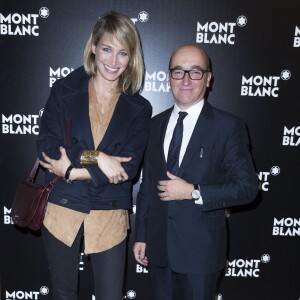 Exclusif - Pauline Lefèvre et Jean-Sébastien Gérondeau (DG Montblanc France) - Soirée Montblanc M pour la présentation de la nouvelle collection d'instruments d'écriture designé par Marc Newson à Paris le 6 octobre 2015.