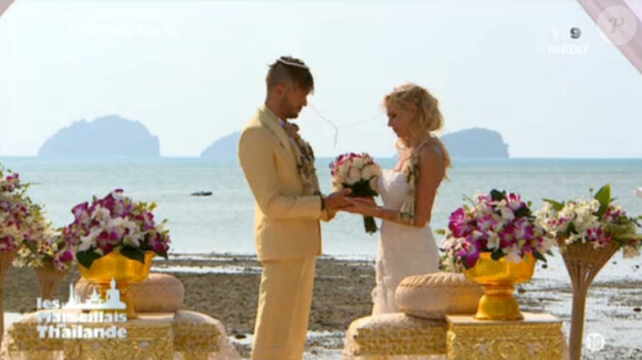 Paga et Adixia, leur mariage dans Les Marseillais en Thaïlande le 15 mai 2015 sur W9.