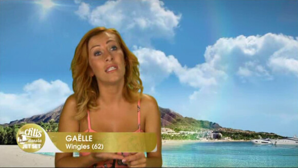 Gaëlle dans Les Ch'tis dans la Jet-Set, épisode du jeudi 28 août 2014 sur W9.