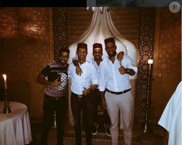 Cristiano Ronaldo en vacances au Maroc avec Badr Hari et des amis - octobre 2015