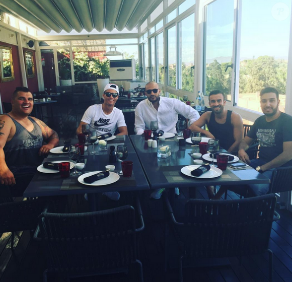 Cristiano Ronaldo au Maroc avec Badr Hari et des amis - octobre 2015