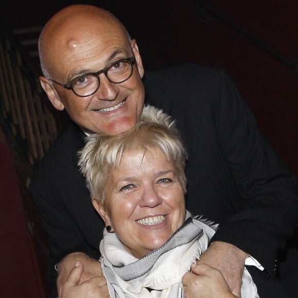 Mimie Mathy et son mari Benoist Gérard - Portrait à Paris le 7 mars 2015.