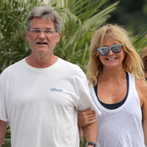 Kurt Russell et sa femme Goldie Hawn sont allés déjeuner à Pacific Palisades, le 10 septembre 2015