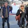 Kurt Russell et sa femme Goldie Hawn - People dans les rues de Park City a l'occasion du festival du film de Sundance. Le 18 janvier 2014