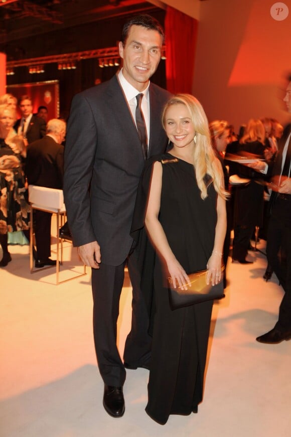 Hayden Panettiere et son compagnon Wladimir Klitschko - Gala de charite "un coeur pour les enfants" a Berlin en Allemagne le 7 decembre 2013
