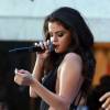Selena Gomez participe en live à l'émission "Today" à New York, le 12 octobre 2015.