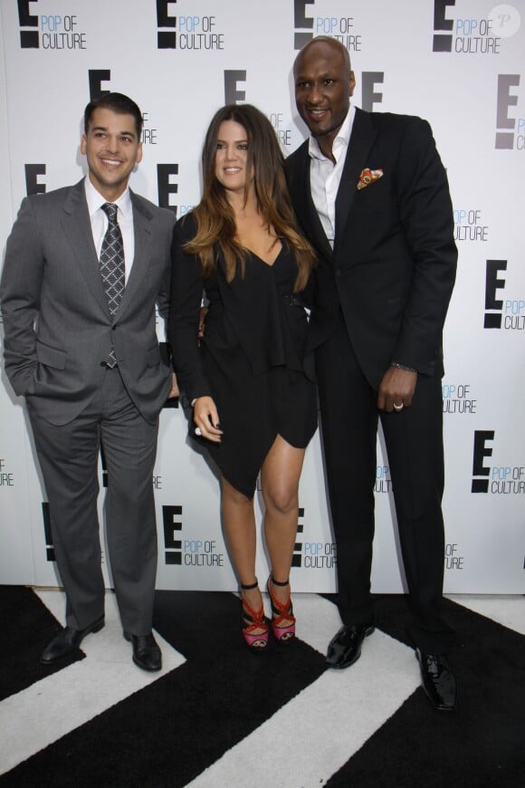 Robert Kardashian, Khloe Kardashian, Lamar Odom - - Soirée E! 0 Upfront à New York, le 30 avril 2012