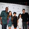 Lamar Odom, Khloe Kardashian, Kris Jenner, Kim Kardashian et Kris Humphries - Anniversaire de Kim Kardashian au Marquee Nightclub à Las Vegas, le 22 octobre 2011
