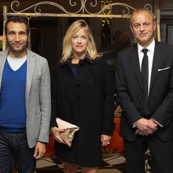 Zinedine Soualem et sa compagne Caroline Faindt, guest - Soirée de remise des prix de la 12ème édition du TROFEMINA (prix décerné à des femmes d'exception) au pavillon Royal à Paris, le 14 octobre 2015.