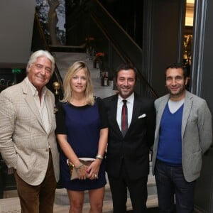 Pierre Cornette de Saint-Cyr, Caroline Faindt, Bernard Montiel, Zinedine Soualem - Soirée de remise des prix de la 12ème édition du TROFEMINA (prix décerné à des femmes d'exception) au pavillon Royal à Paris, le 14 octobre 2015.