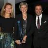 Guest, Agnès Ogier (Prix business), Bernard Montiel - Soirée de remise des prix de la 12ème édition du TROFEMINA (prix décerné à des femmes d'exception) au pavillon Royal à Paris, le 14 octobre 2015.