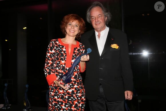 Sylvie Malys (prix catégorie culture), Gonzague Saint Bris - Soirée de remise des prix de la 12ème édition du TROFEMINA (prix décerné à des femmes d'exception) au pavillon Royal à Paris, le 14 octobre 2015.
