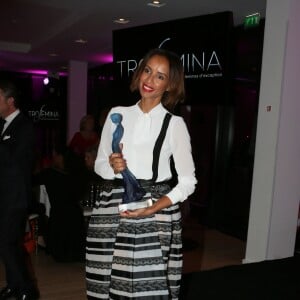 Sonia Rolland (Sonia, habillée par Georges Hobeika, a reçu le prix de la femme humanitaire de l'année) - Soirée de remise des prix de la 12ème édition du TROFEMINA (prix décerné à des femmes d'exception) au pavillon Royal à Paris, le 14 octobre 2015