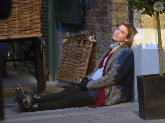 Renée Zellweger tourne Bridget Jones 3, à Londres, le 13 octobre 2015.