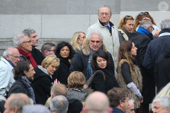 Exclusif - Obsèques de Jean-Jacques Grimblat au crématorium du Père-Lachaise à Paris le 15 octobre 2015.