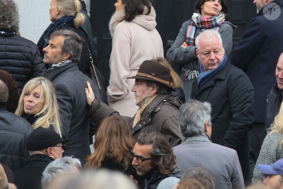 Exclusif - Obsèques de Jean-Jacques Grimblat au crématorium du Père-Lachaise à Paris le 15 octobre 2015.