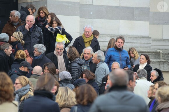 Exclusif - Obsèques de Jean-Jacques Grimblat au crématorium du Père-Lachaise à Paris le 15 octobre 2015.