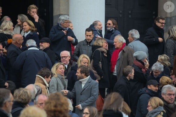 Exclusif - Obsèques de Jean-Jacques Grimblat au crématorium du Père-Lachaise à Paris le 15 octobre 2015.