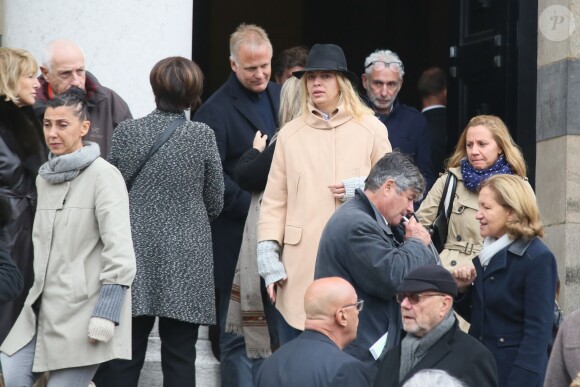 Exclusif - Obsèques de Jean-Jacques Grimblat au crématorium du Père-Lachaise à Paris le 15 octobre 2015.