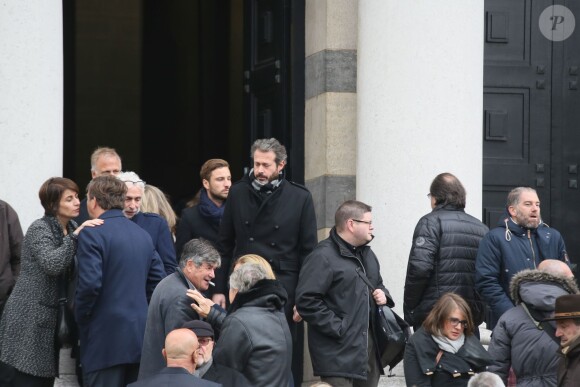 Exclusif - Obsèques de Jean-Jacques Grimblat au crématorium du Père-Lachaise à Paris le 15 octobre 2015.