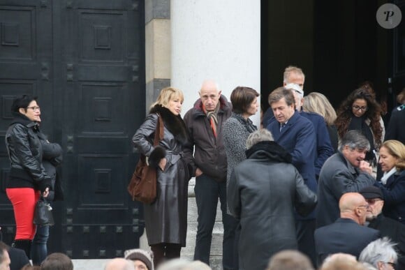 Exclusif - Obsèques de Jean-Jacques Grimblat au crématorium du Père-Lachaise à Paris le 15 octobre 2015.